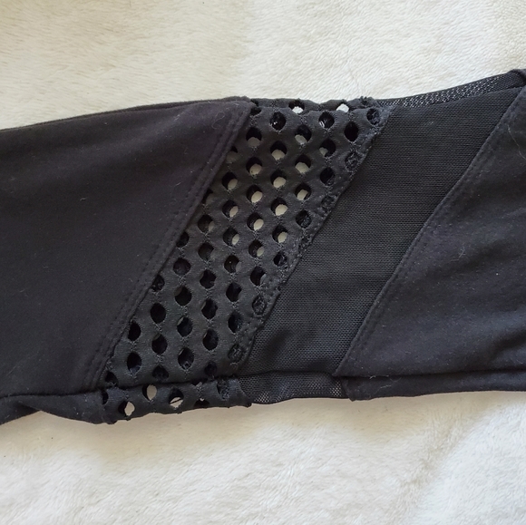 NOBO No Boundaries casual black legging w/ mesh - Picture 1 of 5
